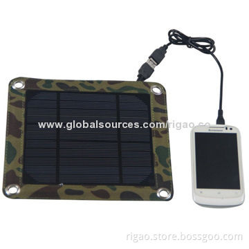 5W portable solar charger for mobile phone